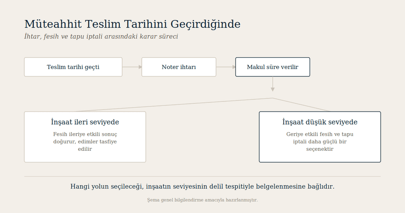 Müteahhit İnşaatı Geciktirdi veya Yarım Bıraktı: Arsa Sahibinin Elindeki Yollar